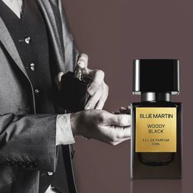 Come Inside Me Perfume, Blue Martin Woody Black Eau de Parfum 30ml – Premium Niche Men's Fragrance, Rich & Long-Lasting (8-12 Hrs) - Made in Korea